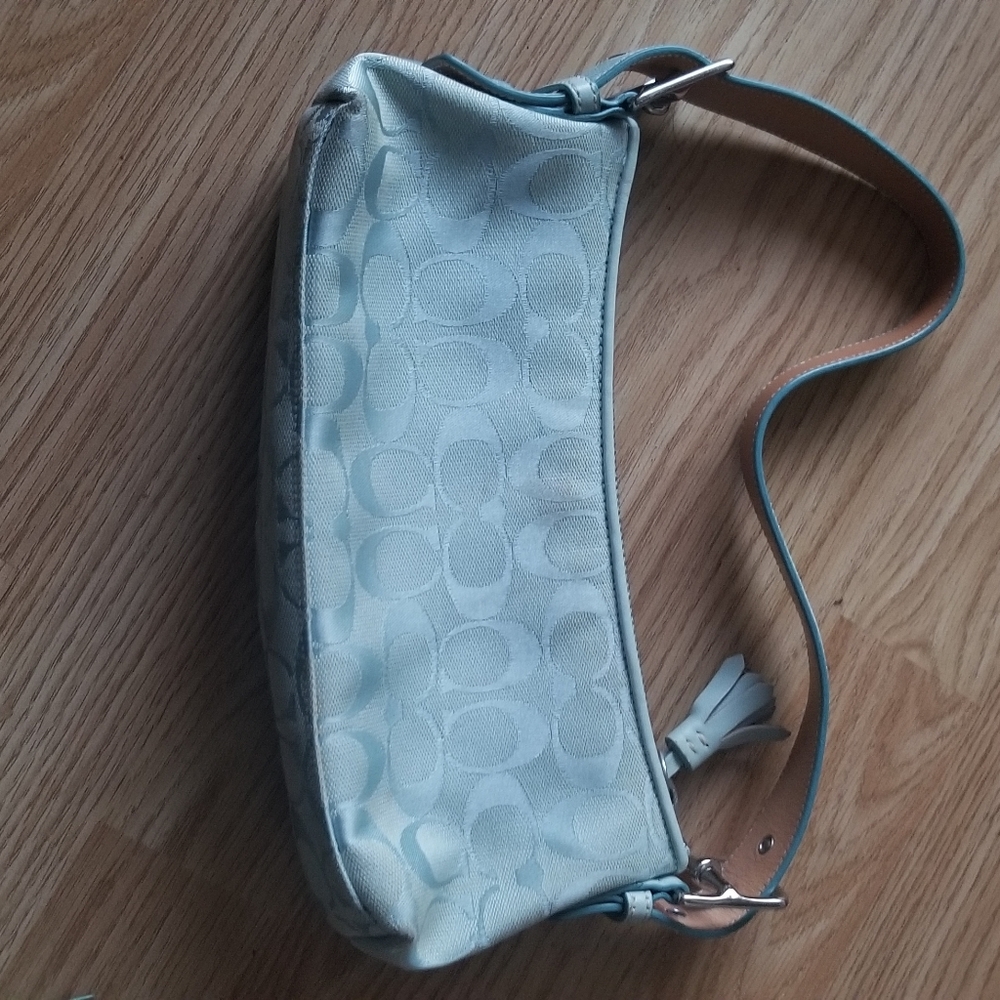 Authentic Coach bag in teal